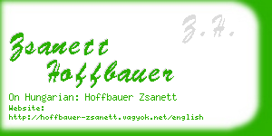 zsanett hoffbauer business card